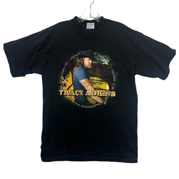 TRACE ADKINS Proud To Be Here 2011 Tour Black T - Shirt country concert sz large - Picture 1 of 4